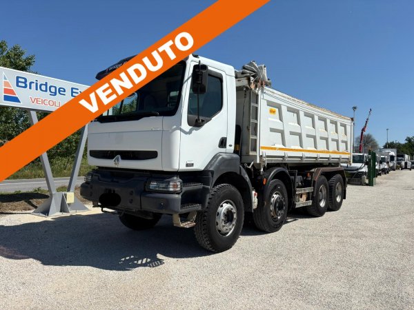 RENAULT KERAX 420 ribaltabile. trilaterale 4 ASSI